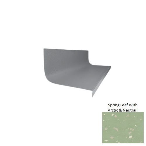 Spextones Spring Leaf With Arctic & Neutrail Type 1900 Distinct Designs Rubber - 20 3/8" X 72" Stair Tread - Hammered