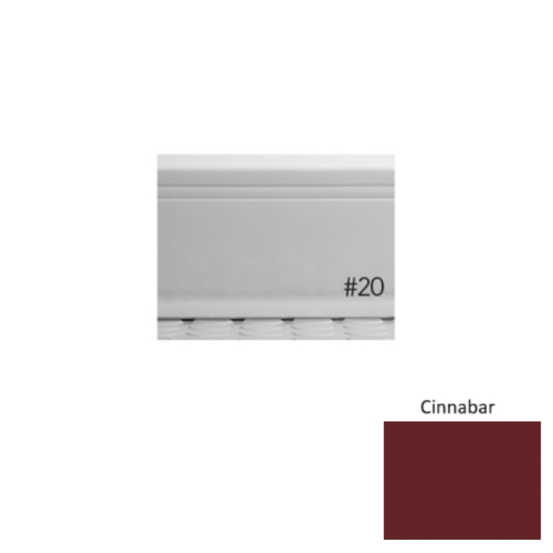 Pinnacle Plus #20 Draft Cinnabar Rubber Coil Wall Base - 4" X 120 Ft