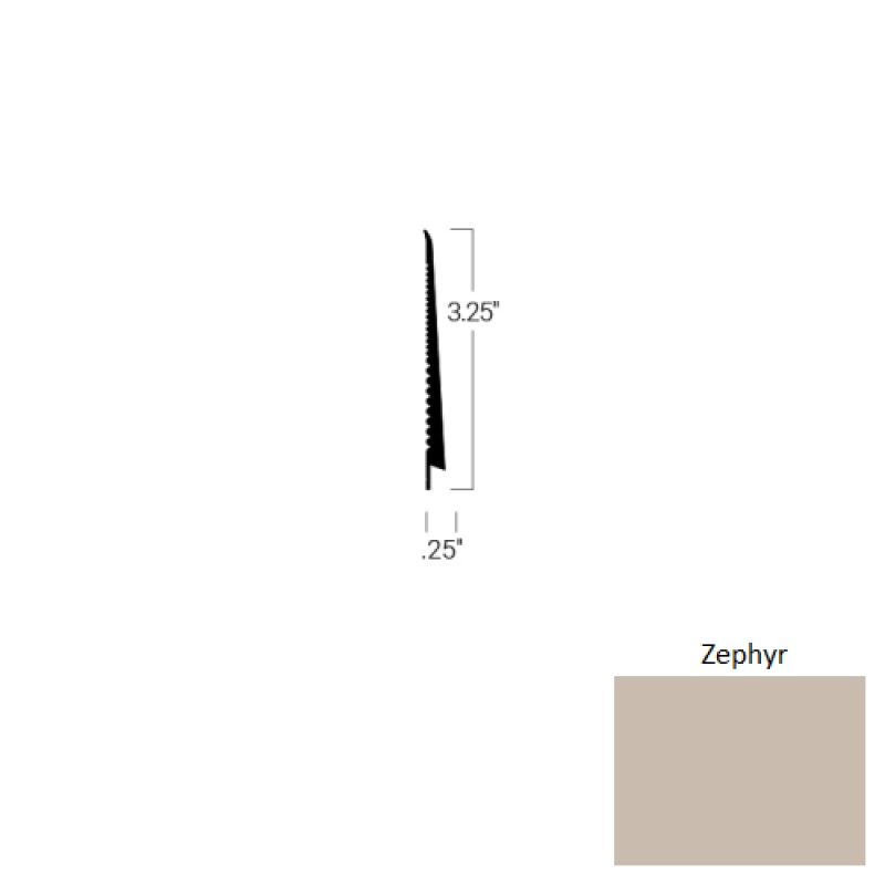 Johnsonite Zephyr Rubber Tightlock Carpet Rubber Base