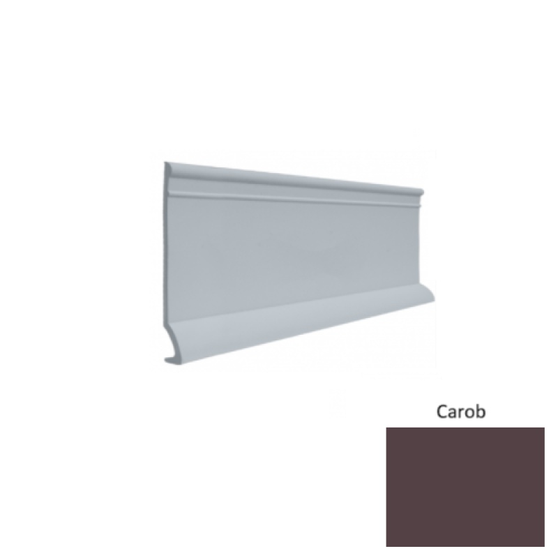 Contours #90 Intrigue Carob Rubber Profiled Wall Base - Satin