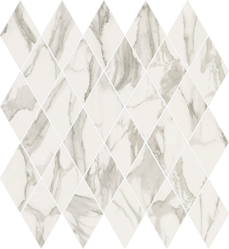 Stratus Grigio Porcelain Mosaic - Rhomboid