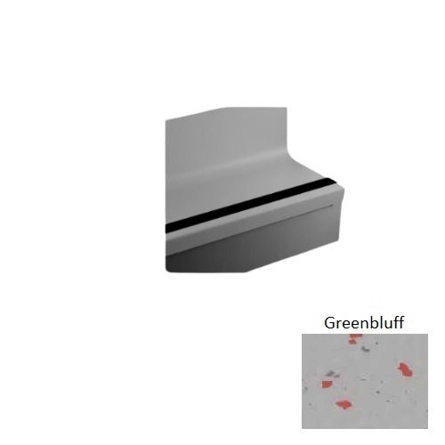 Johnsonite Greenbluff Hammered Rubber Stair Tread With Riser