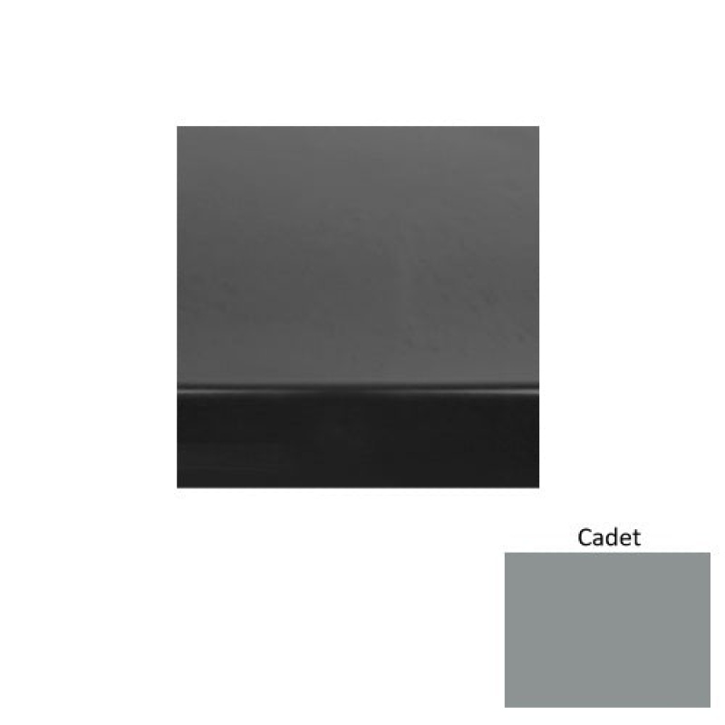 Solid 61 Cadet Heavy Duty Rubber (Rd) With Black Abrasive Strip Stair Tread - Smooth