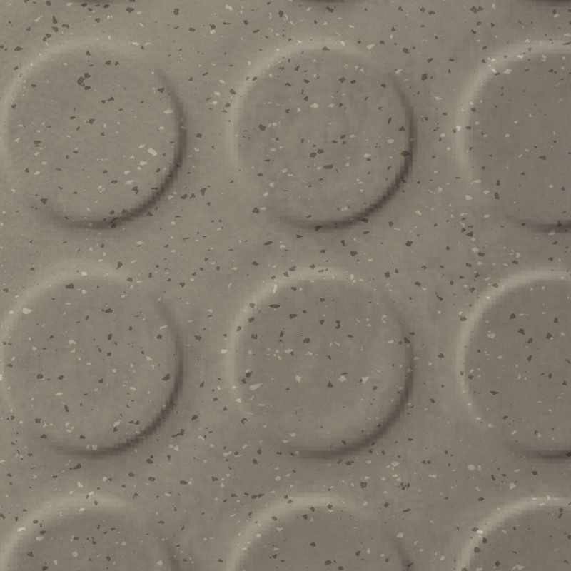 Johnsonite Antelope Valley Raise Round Color Splash Speckled Rubber Tile - Textured - 24" X 24"