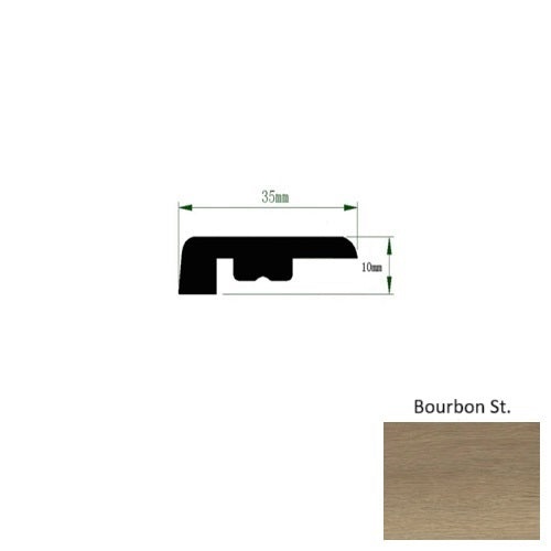 French Quarter Bourbon St. Luxury Vinyl Moulding / Trim - 94" End Cap - Matte