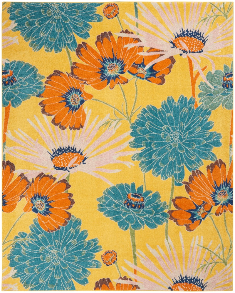 Allur Alr06 Yellow Multicolor Area Rug