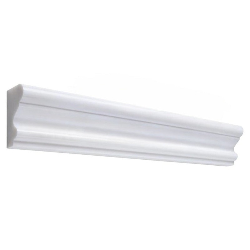 Bianco Dolomite Marble Molding - 2" X 12" Milano Molding
