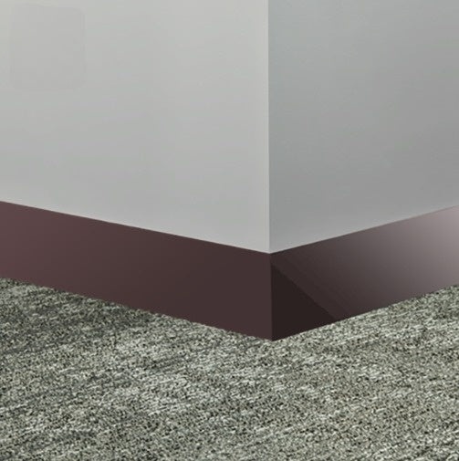 Johnsonite Burgundy Rubber Millwork Contoured Wall Base - 2 1/2" X 96" X 1/4" Monument - Millwork Contoured Wall Base
