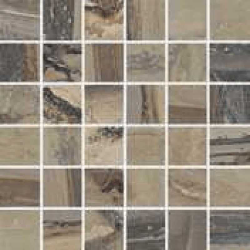 Exotic Stone Tundra Porcelain Mosaic - 2" X 2"