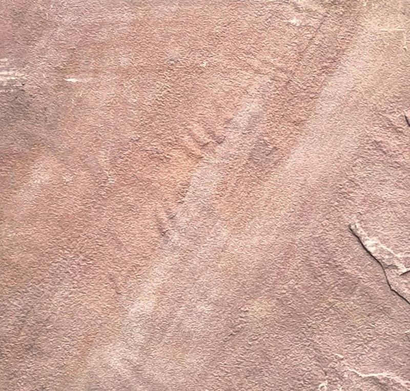 Radiant Red Sandstone Tile - Natural Cleft Face, Gauged Back