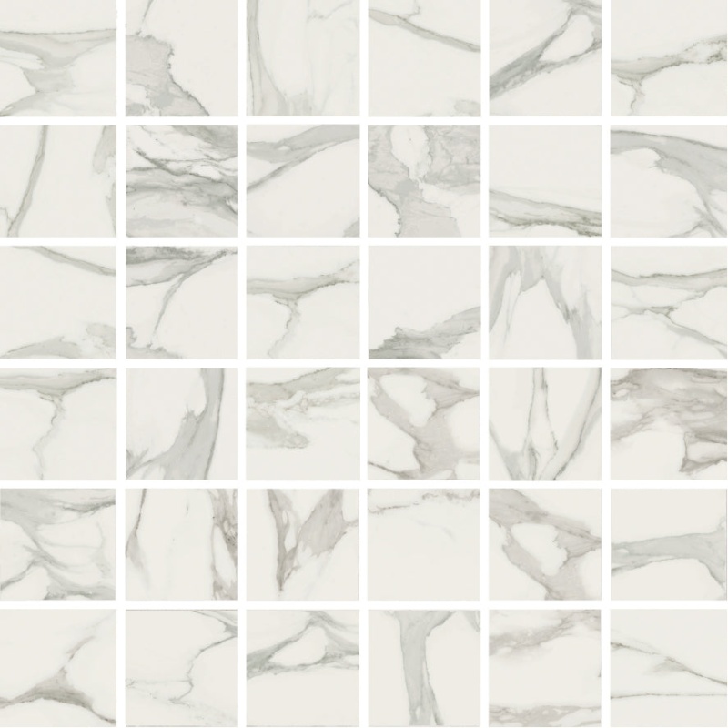 Stratus Grigio Porcelain Mosaic - 2" X 2"