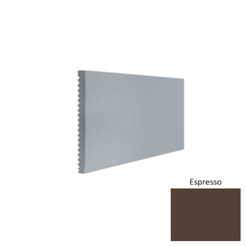 Contours #60 Candid Espresso Rubber Profiled Wall Base - Satin