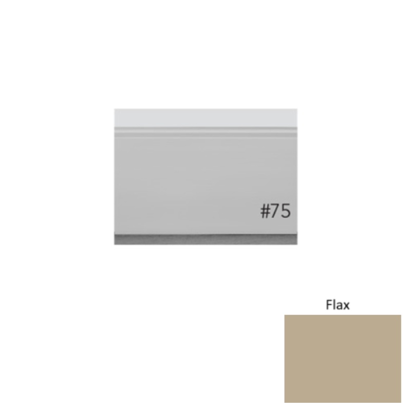 Pinnacle Plus #75 Level Flax Rubber Wall Base - 3" X 8 Ft