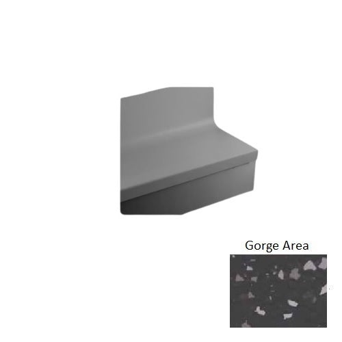 Johnsonite Gorge Area Hammered Rubber Stair Tread