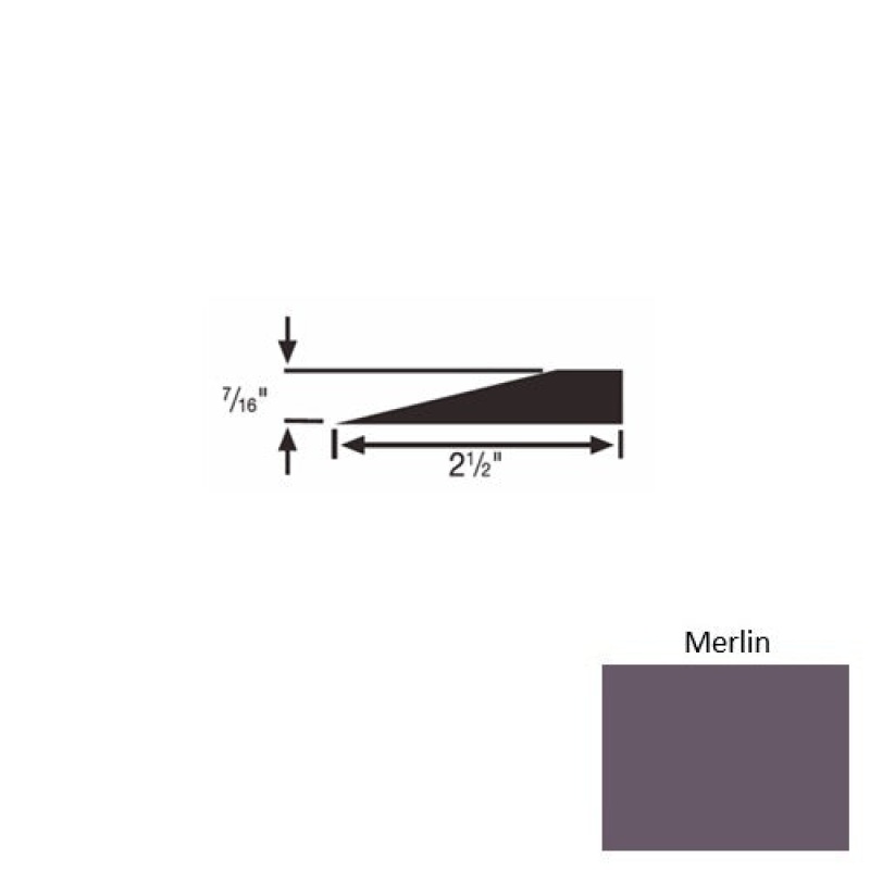 Solid 20 Merlin Rubber Transitional Reducer - 2 1/2" X 9 Ft (108") X 7/16"
