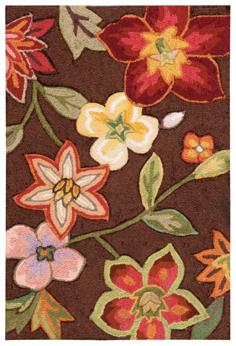 Fantasy Chocolate Contemporary Area Rug