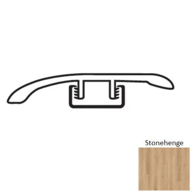Natural Beauty Max 7 Colonial Stonehenge Luxury Vinyl / Moulding Trim - 1.77" X 94.48" Reducer - Urethane