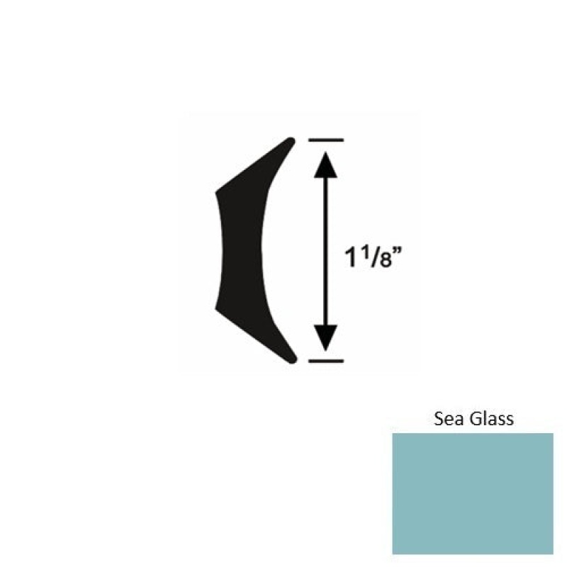 Solid 44 Sea Glass Rubber Fillet Strip - 1 1/8" X 9 Ft (108")