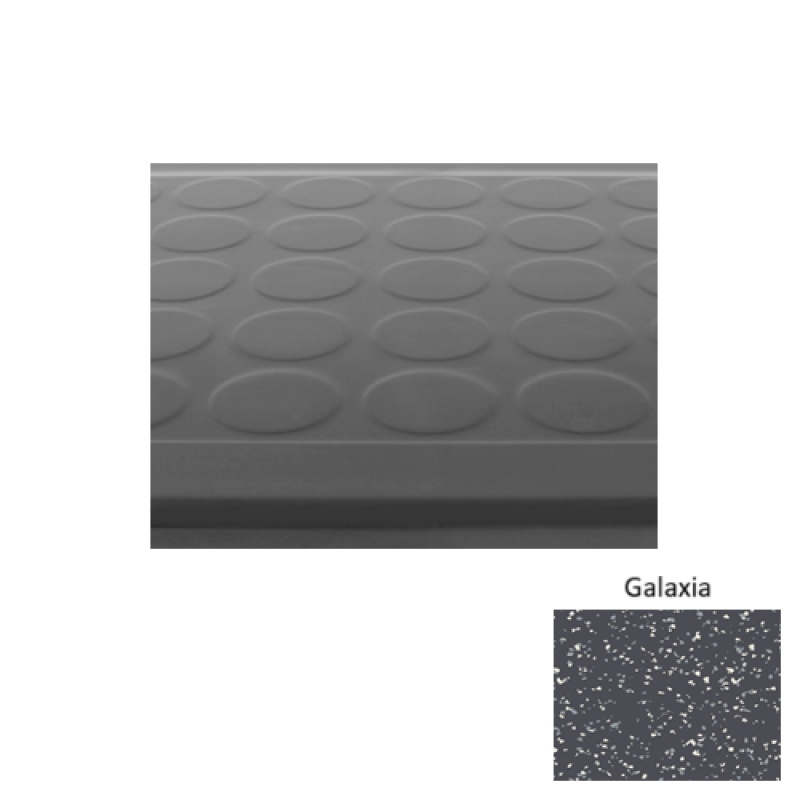 Fiesta 92 Galaxia Low Profile Raised Circular Rubber (Sq) Stair Tread - Textured