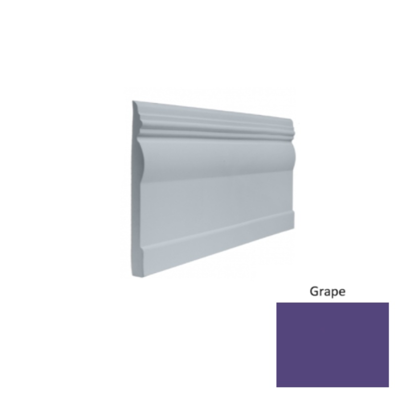 Contours #45 Novel Grape Rubber Profiled Wall Base - Satin
