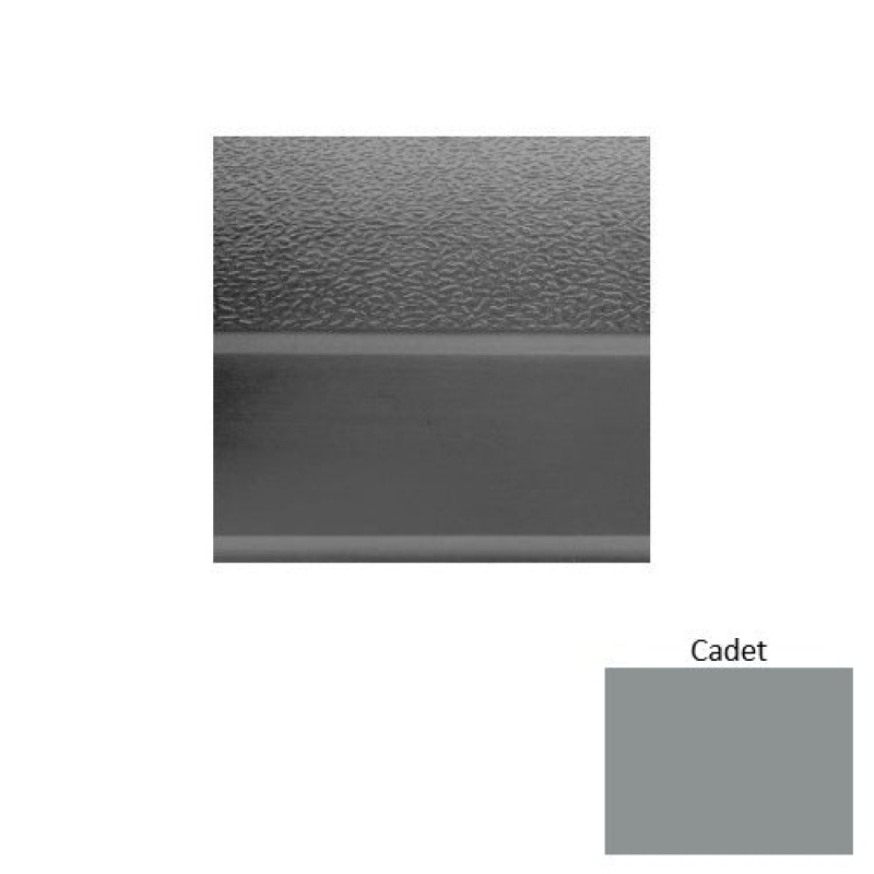 Solid 93 Cadet Textured Rubber (Sq) Stair Tread With Dupont Kevlar - Textured