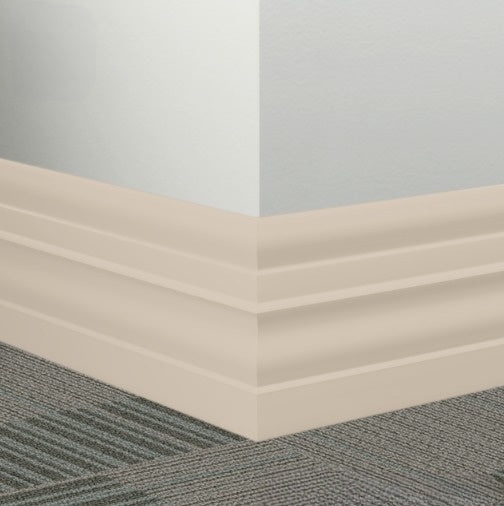 Johnsonite Canvas Rubber Millwork Contoured Wall Base - 6" X 96" X 1/4" Attache - Millwork Contoured Wall Base