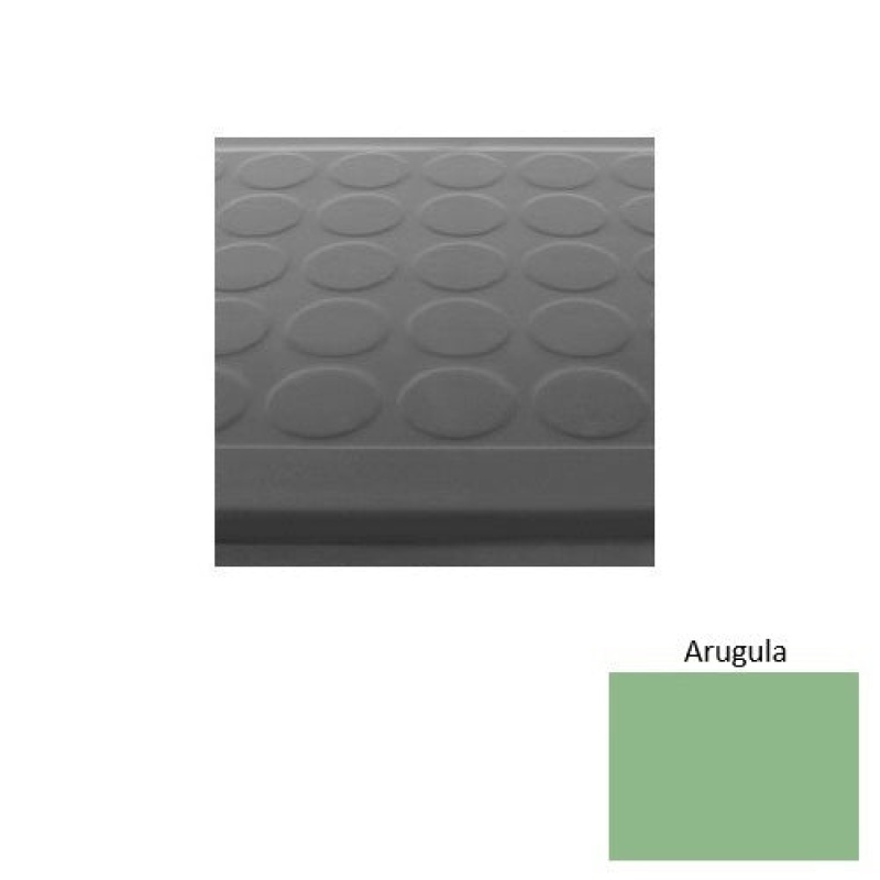 Solid 92 Arugula Low Profile Raised Circular Rubber (Sq) Stair Tread With Dupont Kevlar - Textured
