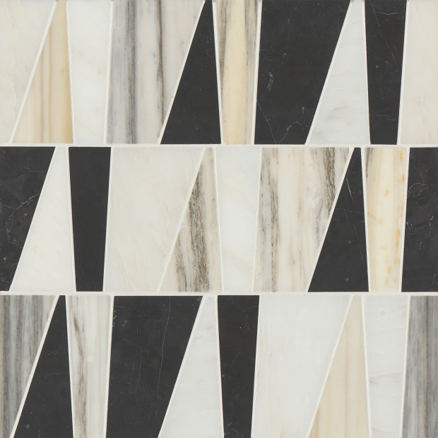 Modni Warm Blend Marble Mosaic - Zayden - Honed