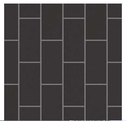 Baker Blvd Carbon Ceramic Tile - Glossy - 3" X 6"