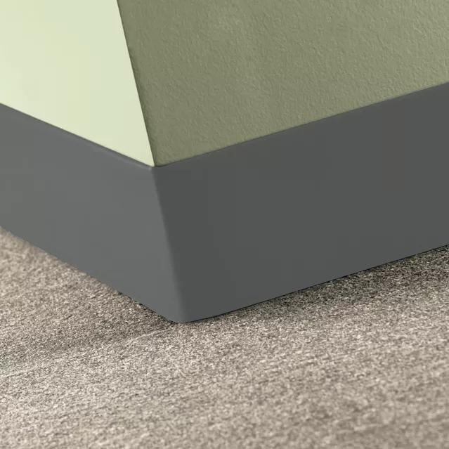 Johnsonite Charcoal Rubber 4" Inside Corner Trim