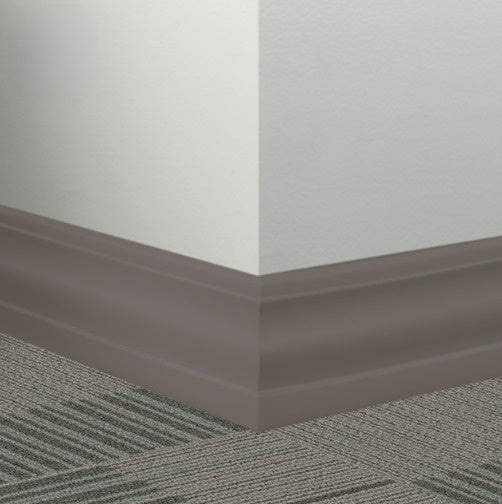 Brown Rubber Millwork Contoured Wall Base
