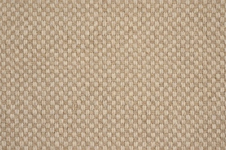 Fine Weave Makasar Dakota Tan Wool Carpet - Plush