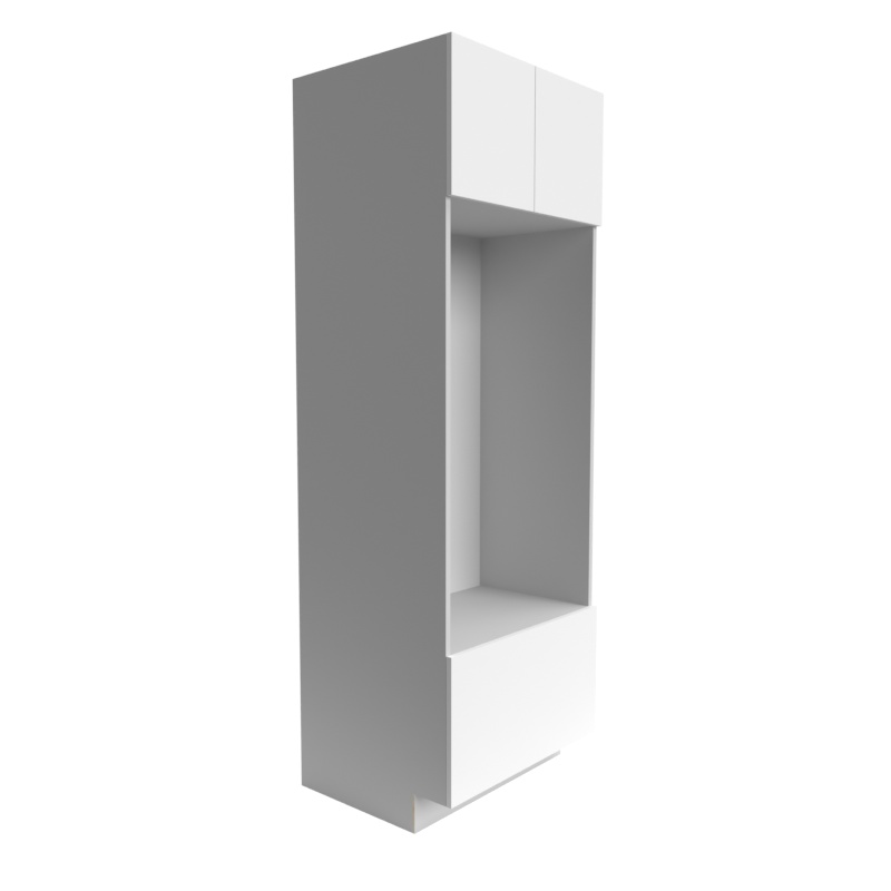 Manhattan White Matte Wood Kitchen Oven Cabinet