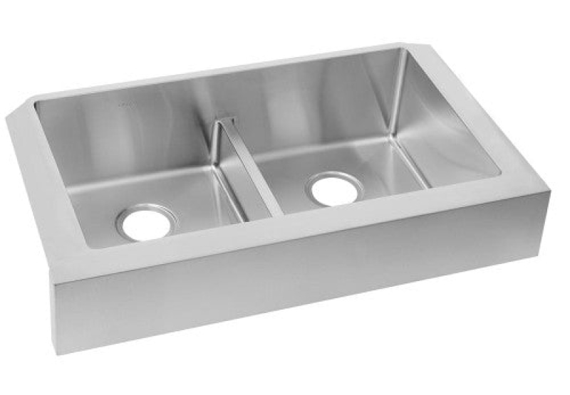 Elkay Crosstown Stainless Steel Farmhouse Double Bowl Kitchen Sink
