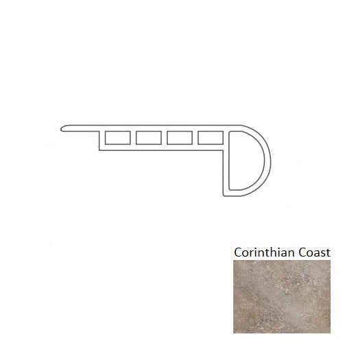 94" Overlap Stair Nose - Embossed