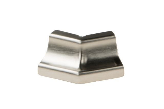 Dilex Hku 135 Degree Outside Corner Metal Tile Edging Trim - Brushed Stainless Steel - 1" X 1 1/2"