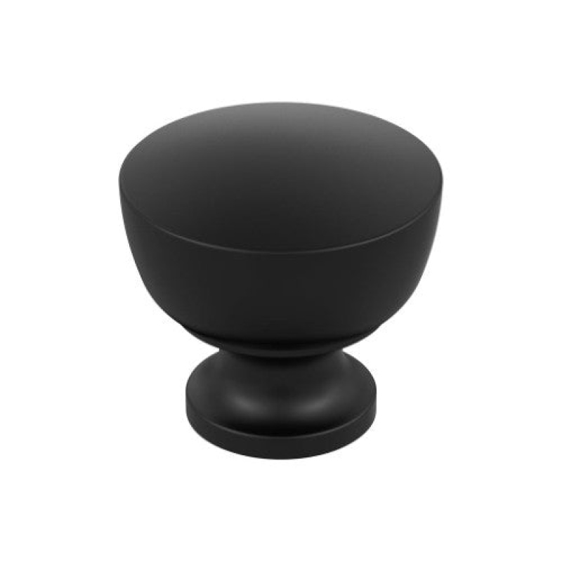Chalice Zinc Cabinet Knob - Matte Black - 1 1/4" (32 Mm) Length