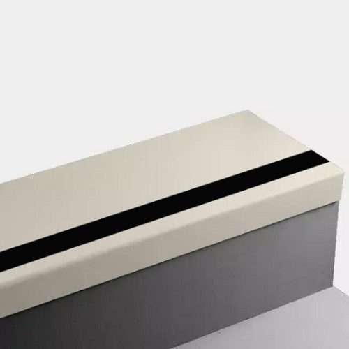 Johnsonite Bone White Hammered Rubber Stair Tread