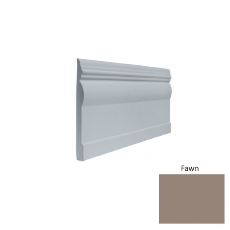 Contours #45 Novel Fawn Rubber Profiled Wall Base - Satin
