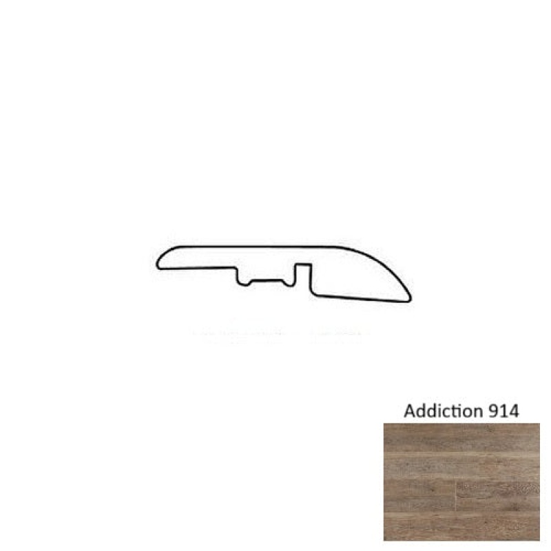 Addiction 914 Luxury Vinyl Moulding / Trim - 1.75" X 94.48" Reducer - Urethane