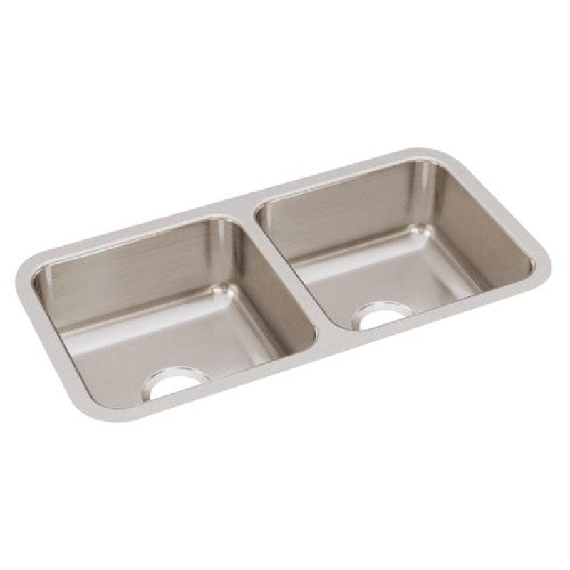 Elkay Lustertone Classic Undermount Double Bowl Kitchen Sink