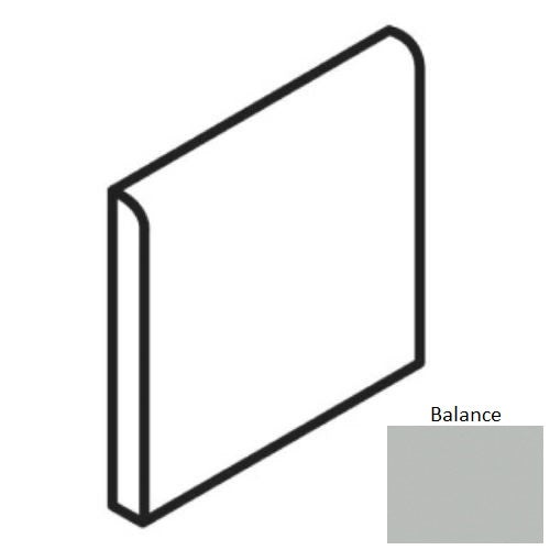 Color Story Wall Balance Ceramic Wall Trim - 4" X 4" Bullnose