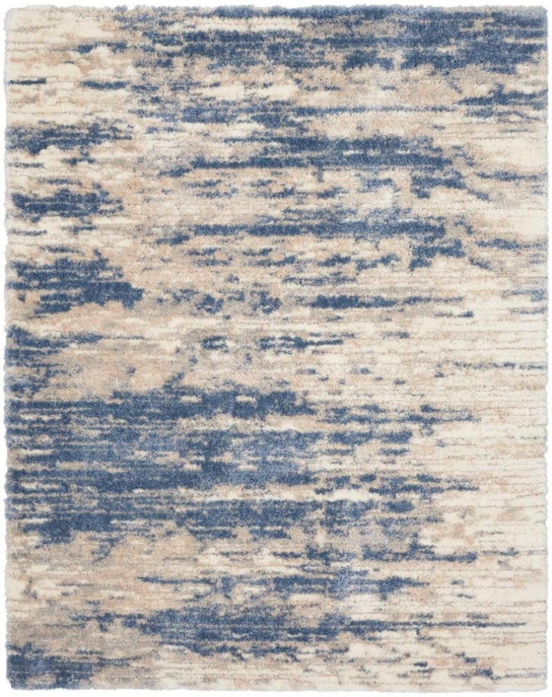 Nourison Dreamy Shag Light Blue Grey Area Rug