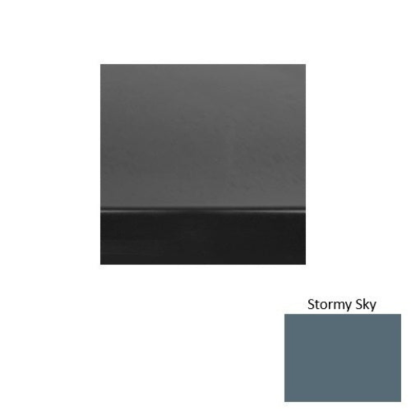 Solid 61 Stormy Sky Heavy Duty Rubber (Rd) Stair Tread With Dupont Kevlar - Smooth