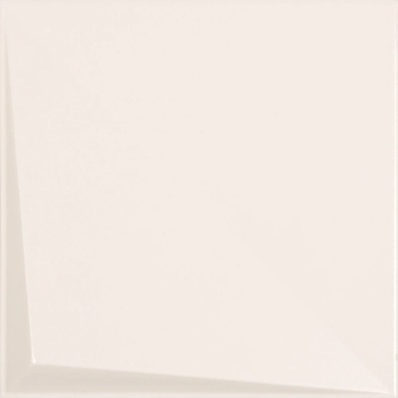 3D Tangram Rampa Blanco Ceramic Tile - Natural - 8" X 8"
