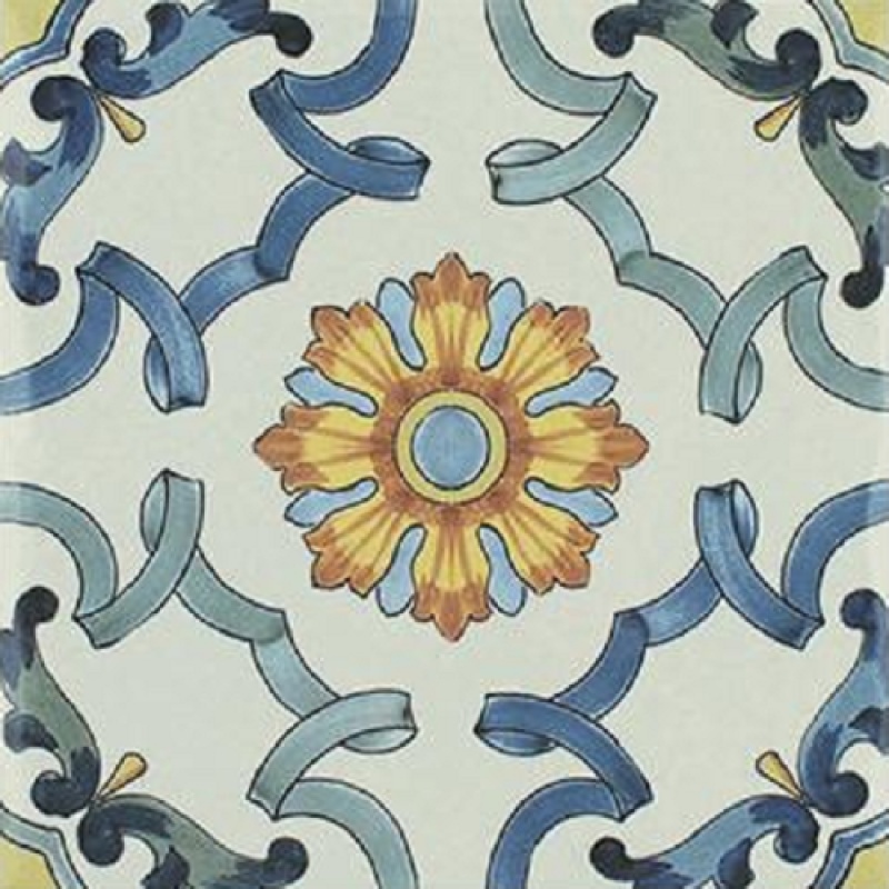 Aquatica Maioliche 3 Porcelain Tile - Glossy - 6" X 6"