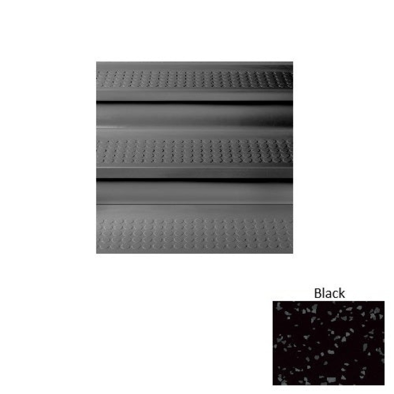 Symmetry Black Vantage Stair Tread with Dupont Kevlar