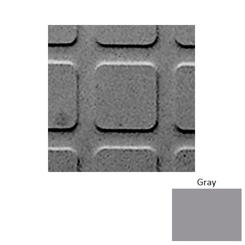 Flextones Gray Sq Square 2 Rubber Distinct Designs Tile - Textured - 18" X 18"