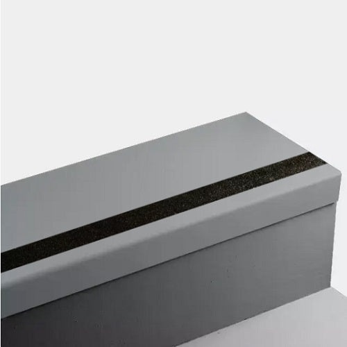 Johnsonite Storm Cloud Hammered Rubber Stair Tread Trim