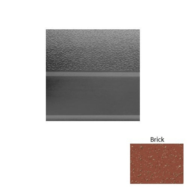 Renew 93 Brick Textured Rubber (Sq) Stair Tread With Dupont Kevlar - Textured